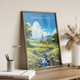 Derbyshire Dales Travel Print Wall Art, Travel Poster of Derbyshire Dales, England, Derbyshire Dales Art Lovers Gift, English Countryside NQ Media Designs