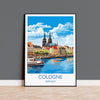 Cologne Travel Poster Wall Art, Travel Print of Cologne, Cologne Gift Art, Germany Wall Art Lover Gift NQ Media Designs