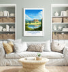 Chatsworth Travel Print Wall Art, Travel Poster of Chatsworth, England, Peak District Art Lovers Gift, Chatsworth Gift, English Countryside