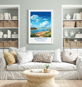 Alnmouth Travel Print Wall Art, Travel Poster of Alnmouth, Northumberland Art Gift, England, Alnmouth Art Lovers Gift, NQ Media Designs