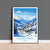 Courchevel Wall Art Travel Poster, Travel Print of Courchevel, Ski Poster, Courchevel Art Gift, French Ski Art lover Travel Gift