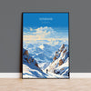 Verbiere Travel Poster Wall Art, Travel Print of Verbiere, Ski Poster, Verbiere Art Gift, Switzerland Ski Art Travel Lovers Gift NQ Media Designs