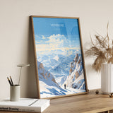 Verbiere Travel Poster Wall Art, Travel Print of Verbiere, Ski Poster, Verbiere Art Gift, Switzerland Ski Art Travel Lovers Gift NQ Media Designs