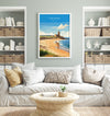 Longsands Travel Poster Wall Art, Travel Print of Longsands, Tynemouth Art Gift, England, Longsands Art Lovers Gift,