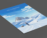 Val Gardena Wall Art Travel Print, Travel Poster of Val Gardena, Ski Poster Art Gift, Italy Dolomites Ski Art Travel Lovers Gift NQ Media Designs