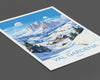 Val Gardena Wall Art Travel Poster, Travel Print of Val Gardena, Ski Poster Art Gift, Italy Dolomites Ski Art Travel Lovers Gift