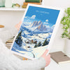 Val Gardena Wall Art Travel Print, Travel Poster of Val Gardena, Ski Poster Art Gift, Italy Dolomites Ski Art Travel Lovers Gift