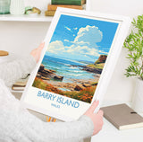Barry Island Travel Print Wall Art, Barry Island Travel Poster, Wales, Welsh Art, Barry Island Gift, Wall Art Print NQ Media Designs