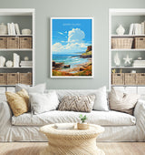 Barry Island Travel Poster Wall Art, Barry Island Travel Print, Wales, Welsh Art, Barry Island Gift, Wall Art Print NQ Media Designs