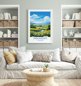 Haslingden Travel Print Wall Art, Travel Poster of Haslingden, Rossendale Art Gift, England, English Countryside Art Lovers Gift, NQ Media Designs