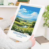 Haslingden Travel Print Wall Art, Travel Poster of Haslingden, Rossendale Art Gift, England, English Countryside Art Lovers Gift, NQ Media Designs