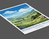 Rossendale Valley Travel Print Wall Art, Travel Poster of Rossendale Valley, Rossendale Art Gift, English Countryside Art Lovers Gift, NQ Media Designs