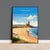 Longsands Travel Poster Wall Art, Travel Print of Longsands, Tynemouth Art Gift, England, Longsands Art Lovers Gift,