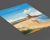 Longsands Travel Poster Wall Art, Travel Print of Longsands, Tynemouth Art Gift, England, Longsands Art Lovers Gift, NQ Media Designs