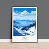 Rigi Wall Art Travel Poster, Travel Print of Rigi, Ski Poster, Rigi Art Gift, Switzerland Alps Art Travel Lovers Gift NQ Media Designs