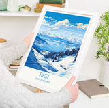 Rigi Wall Art Travel Poster, Travel Print of Rigi, Ski Poster, Rigi Art Gift, Switzerland Alps Art Travel Lovers Gift NQ Media Designs