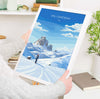 Val Gardena Wall Art Travel Print, Travel Poster of Val Gardena, Ski Poster Art Gift, Italy Dolomites Ski Art Travel Lovers Gift