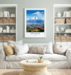 Santiago Travel Print Wall Art, Travel Poster of Santiago, Santiago Art Gift, Chile Art Lovers Gift,