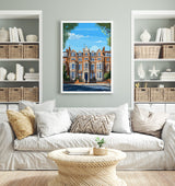 Knightsbridge Travel Poster Wall Art, Travel Print of Knightsbridge, London Poster, Knightsbridge Gift Art, London Art Lovers UK Travel Gift NQ Media Designs