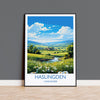 Haslingden Travel Print Wall Art, Travel Poster of Haslingden, Rossendale Art Gift, England, English Countryside Art Lovers Gift, NQ Media Designs