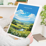 Haslingden Travel Print Wall Art, Travel Poster of Haslingden, Rossendale Art Gift, England, English Countryside Art Lovers Gift, NQ Media Designs