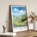 Rossendale Valley Travel Print Wall Art, Travel Poster of Rossendale Valley, Rossendale Art Gift, English Countryside Art Lovers Gift, NQ Media Designs