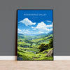 Rossendale Valley Print Wall Art, Travel Poster of Rossendale Valley, Rossendale Art Gift, English Countryside Art Lovers Gift,