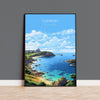 Guernsey Travel Print, Travel Poster of Guernsey, Guernsey Art Lovers Gift, Channel Islands, Wall Art Print NQ Media Designs