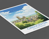 Cirencester Travel Print Wall Art, Travel Poster of Cirencester, Cirencester Art Gift, English Countryside Art Lovers Gift, NQ Media Designs
