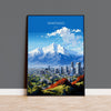 Santiago Travel Print Wall Art, Travel Poster of Santiago, Santiago Art Gift, Chile Art, South America Art Lovers Gift, NQ Media Designs