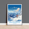 Breckenridge Travel Poster Wall Art, Travel Print of Breckenridge, Colorado, USA, Breckenridge Art Lovers Gift NQ Media Designs