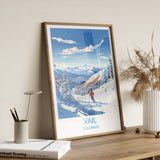 Vail Travel Poster Wall Art, Travel Print of Vail, Colorado, USA, Vail Art Lovers Gift NQ Media Designs