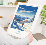 Vail Travel Poster Wall Art, Travel Print of Vail, Colorado, USA, Vail Art Lovers Gift NQ Media Designs