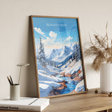 Beaver Creek Travel Poster Wall Art, Travel Print of Beaver Creek, Colorado, USA, Beaver Creek Art Lovers Gift NQ Media Designs