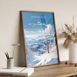 Breckenridge Travel Poster Wall Art, Travel Print of Breckenridge, Colorado, USA, Breckenridge Art Lovers Gift NQ Media Designs