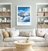 La Plagne Wall Art Travel Poster, Travel Print of La Plagne, Ski Poster, La Plagne Art Gift, France Ski Art Travel Gift