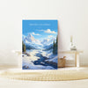 British Columbia Wall Art Travel Print, Travel Poster of British Columbia, British Columbia Art Lovers Gift, Canada Winter Art Travel Gift
