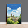 Cirencester Travel Poster Wall Art, Travel Print of Cirencester, Cirencester Art Gift, English Countryside Art Lovers Gift, NQ Media Designs