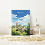 Cirencester Travel Poster Wall Art, Travel Print of Cirencester, Cirencester Art Gift, English Countryside Art Lovers Gift, NQ Media Designs