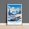 Beaver Creek Travel Poster Wall Art, Travel Print of Beaver Creek, Colorado, USA, Beaver Creek Art Lovers Gift