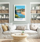 Richmond Travel Print, Travel Poster of Richmond, North Yorkshire Gift, England, Richmond Art Lovers Gift, Wall Art Print NQ Media Designs