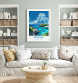 Bermuda Print Wall Art, Travel Poster of Bermuda, Atlantic Ocean, Bermuda Gift, Bermuda Wall Art Lovers, Travel Gift NQ Media Designs