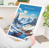 Beaver Creek Travel Poster Wall Art, Travel Print of Beaver Creek, Colorado, USA, Beaver Creek Art Lovers Gift NQ Media Designs