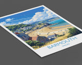 Barmouth Travel Print Wall Art, Barmouth Travel Poster, Wales, Welsh Art, Barmouth Gift, Wall Art Print NQ Media Designs