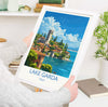 Lake Garda Travel Print Wall Art, Travel Poster of Lake Garda, Lake Garda Art Lovers Gift, Italy, Italian Lakes Art Gift