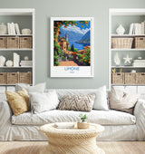 Limone Travel Poster Wall Art, Travel Print of Lake Garda, Limone Art Lovers Gift, Italy, Italian Lakes Art Gift NQ Media Designs