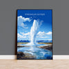 Strokkur Geyser Print Wall Art, Strokkur Geyser Travel Poster, Iceland Wall Art, Strokkur Geyser Art Lovers Gift, Iceland Gift NQ Media Designs