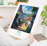 Rye Travel Poster Wall Art, Rye Travel Print, East Sussex, English Coastal Art, Rye Gift, Wall Art Print NQ Media Designs