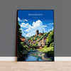 Bridgnorth Travel Print Wall Art, Travel Poster of Bridgnorth, England, Shropshire Art Lovers Gift, Bridgnorth Wall Decor NQ Media Designs