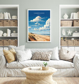 Camber Sands Travel Print Wall Art, Camber Sands Travel Poster, East Sussex, English Coastal Art, Camber Sands Gift, Wall Art Print NQ Media Designs